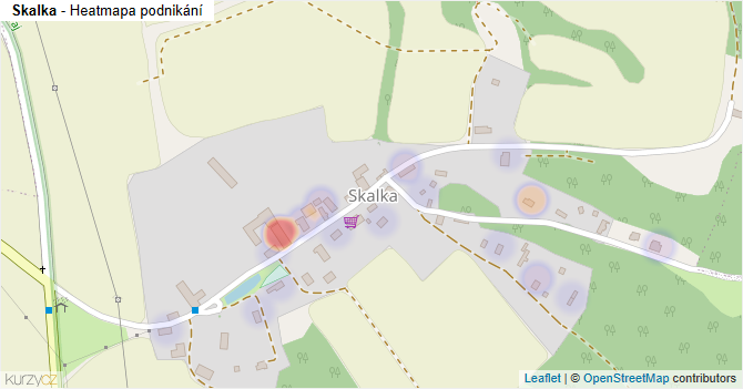 Skalka - mapa podnikání
