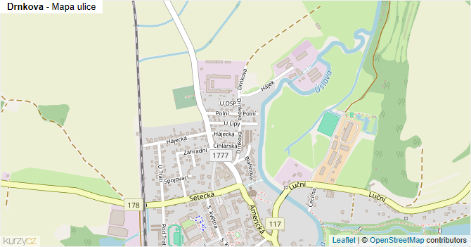 Drnkova - mapa ulice