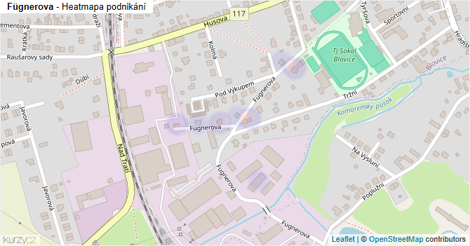 Fügnerova - mapa podnikání