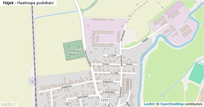 Hájek - mapa podnikání