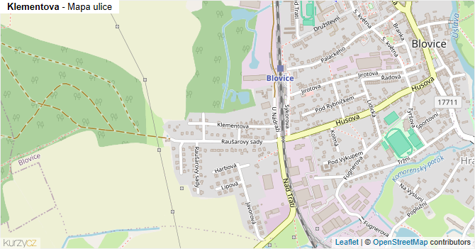 Klementova - mapa ulice