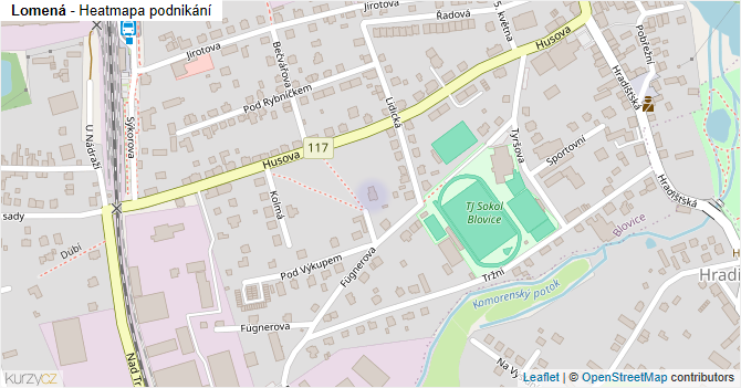 Lomená - mapa podnikání