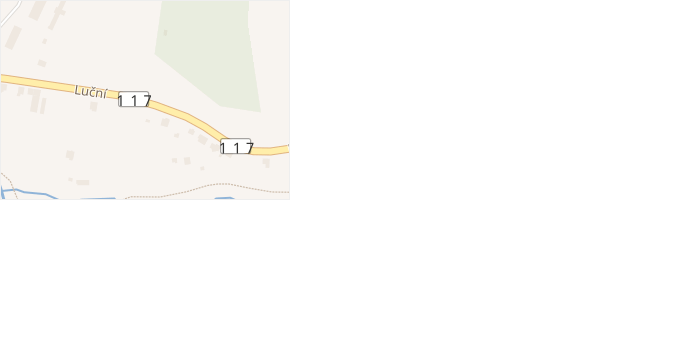Luční v obci Blovice - mapa ulice