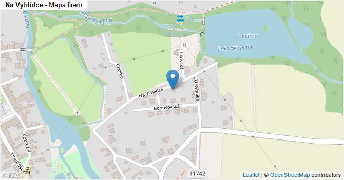 Na Vyhlídce - mapa firem