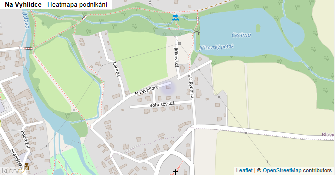 Na Vyhlídce - mapa podnikání