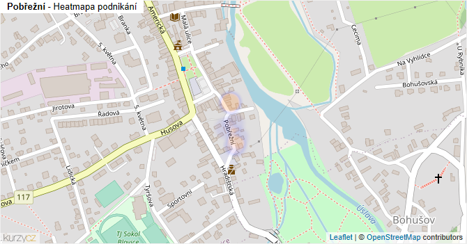 Pobřežní - mapa podnikání