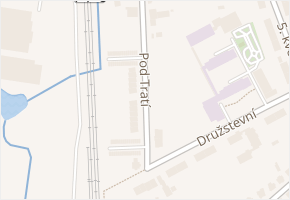 Pod Tratí v obci Blovice - mapa ulice