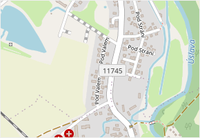 Pod Valem v obci Blovice - mapa ulice