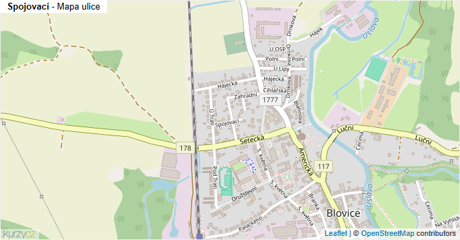 Spojovací - mapa ulice
