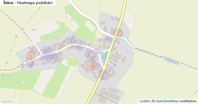 Štítov - mapa podnikání