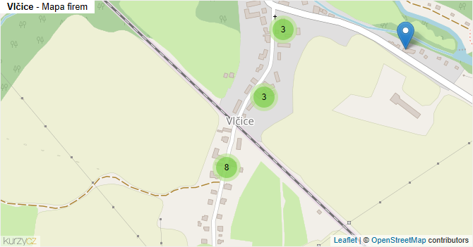 Vlčice - mapa firem