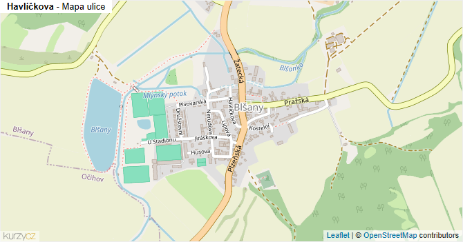 Havlíčkova - mapa ulice