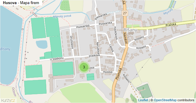 Husova - mapa firem