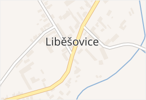 Liběšovice v obci Blšany - mapa části obce