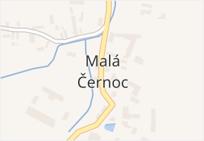 Malá Černoc v obci Blšany - mapa části obce
