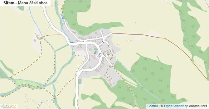 Siřem - mapa části obce
