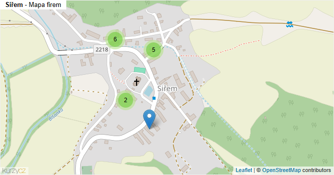 Siřem - mapa firem