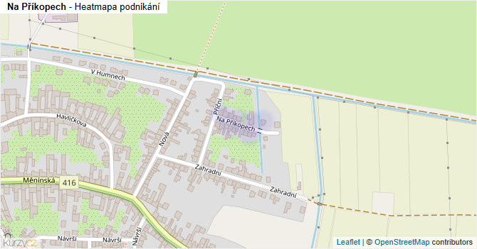 Na Příkopech - mapa podnikání