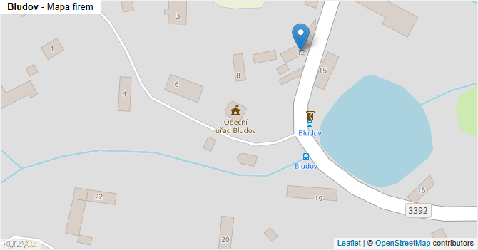 Bludov - mapa firem