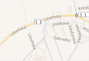 Čapkova v obci Bludov - mapa ulice
