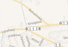 Kroupova v obci Bludov - mapa ulice