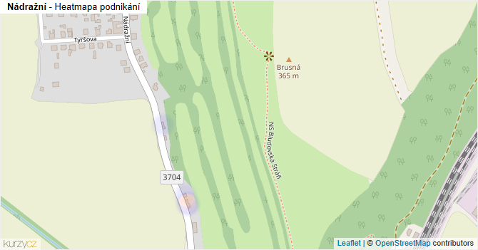 Nádražní - mapa podnikání