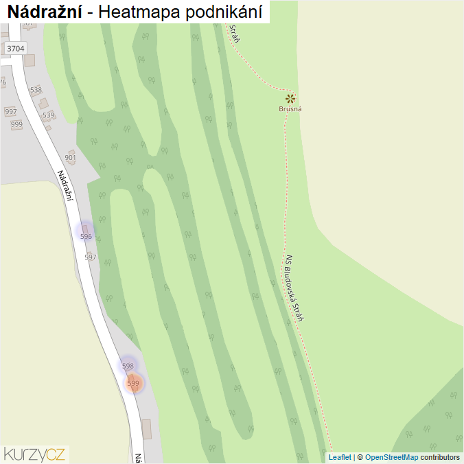 Mapa Nádražní - Firmy v ulici.
