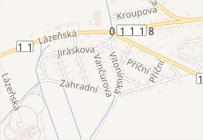 Vančurova v obci Bludov - mapa ulice