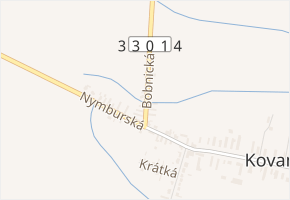 Bobnická v obci Bobnice - mapa ulice