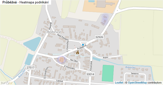 Průběžná - mapa podnikání