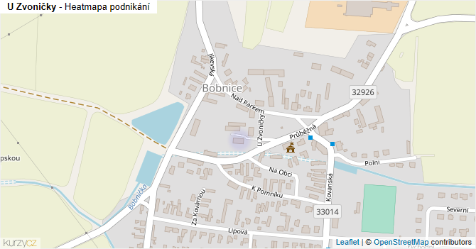 U Zvoničky - mapa podnikání