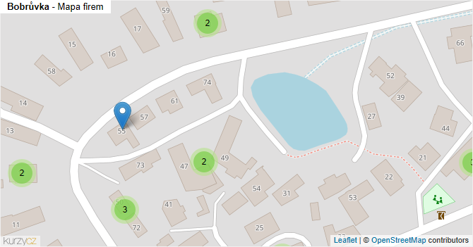Bobrůvka - mapa firem