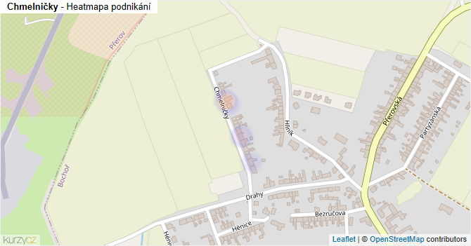 Chmelničky - mapa podnikání