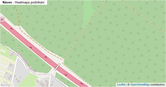 Náves - mapa podnikání
