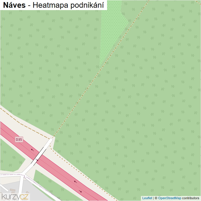 Mapa Náves - Firmy v ulici.