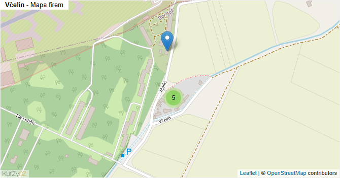 Včelín - mapa firem