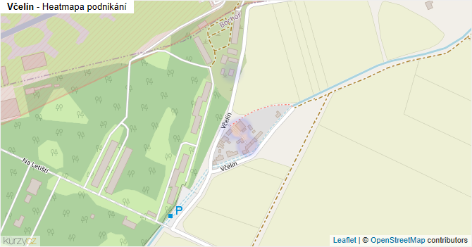 Včelín - mapa podnikání