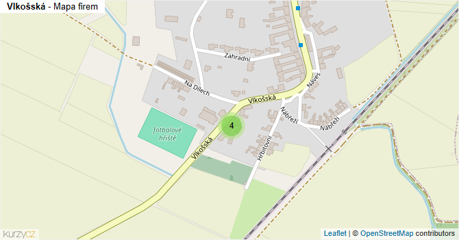 Vlkošská - mapa firem