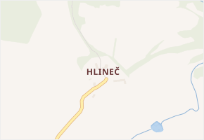 Hlineč v obci Bochov - mapa části obce