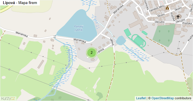 Lipová - mapa firem
