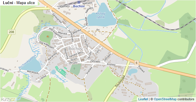 Luční - mapa ulice