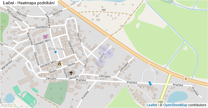 Luční - mapa podnikání