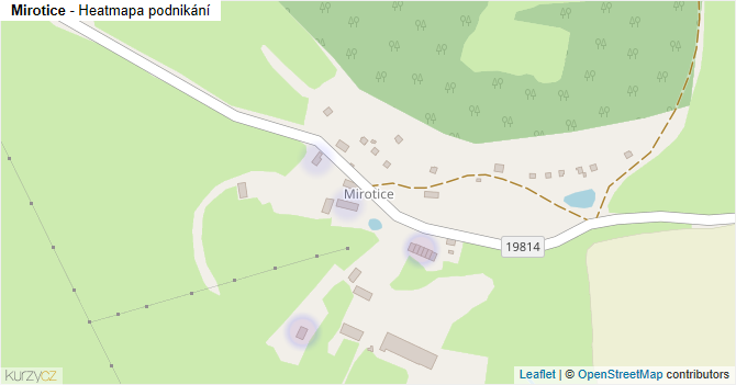 Mirotice - mapa podnikání