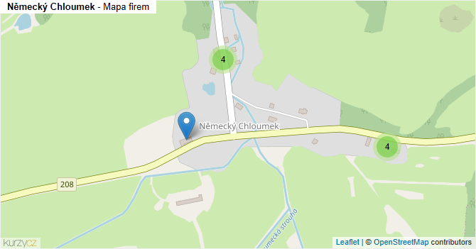 Německý Chloumek - mapa firem
