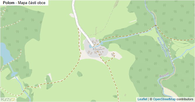 Polom - mapa části obce
