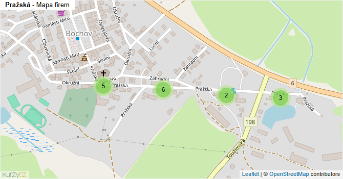Pražská - mapa firem