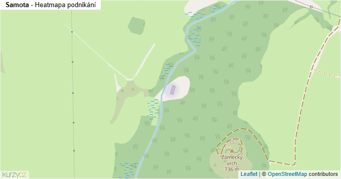 Samota - mapa podnikání