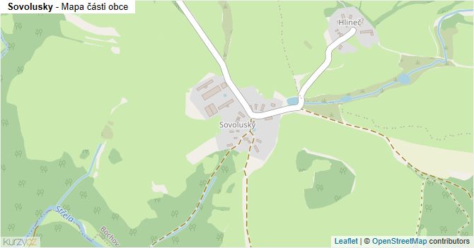 Sovolusky - mapa části obce