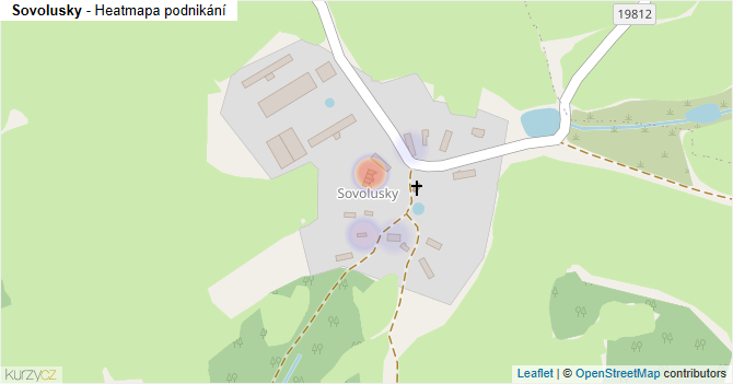 Sovolusky - mapa podnikání
