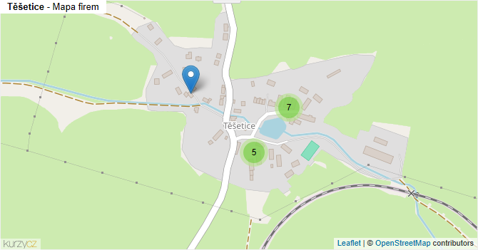 Těšetice - mapa firem